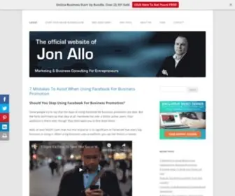 Jonallo.com(Marketing & Business Consultant) Screenshot