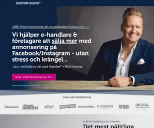 Jonascarlstrom.se(Facebookannonsering & Internetmarknadsföring) Screenshot