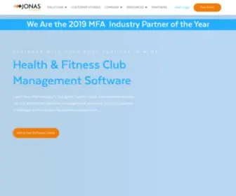 Jonasfitness.com(Health Club and Gym Management Software) Screenshot