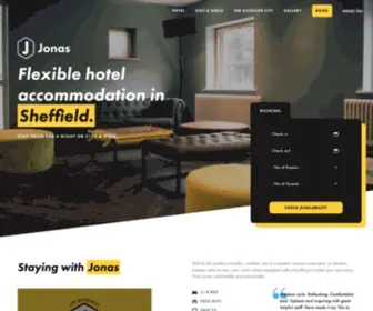 Jonashotel.co.uk(Flexible Hotel Accommodation in Sheffield) Screenshot