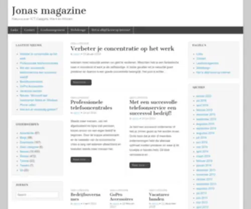 Jonasmagazine.nl(Al het ICT nieuws op Jonasmagazine) Screenshot
