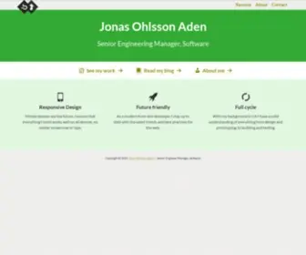Jonassebastianohlsson.com(Jonas Ohlsson) Screenshot