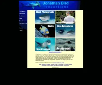 Jonathanbird.net(Jonathan Bird Productions Underwater Stock Photography and Cinematography) Screenshot