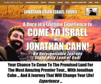 Jonathancahnisraeltours.com(Jonathan Cahn Israel Tour Home) Screenshot