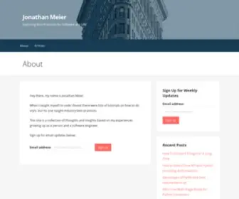 Jonathanmeier.io(Jonathan Meier) Screenshot