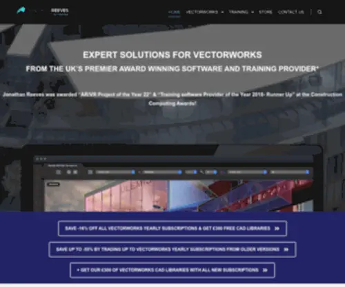 Jonathanreeves-Cad.co.uk(Vectorworks Software & Training Provider) Screenshot