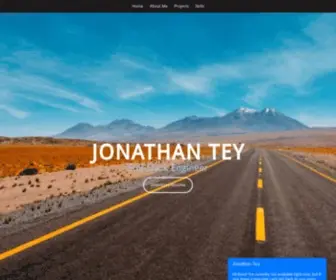 Jonathantey.com(My Portfolio) Screenshot