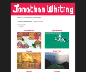 Jonathanwhiting.com(Jonathanwhiting) Screenshot