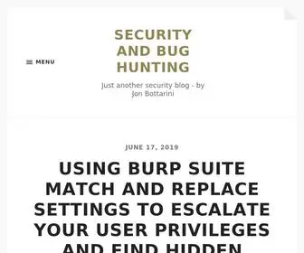 Jonbottarini.com(Just another security blog) Screenshot