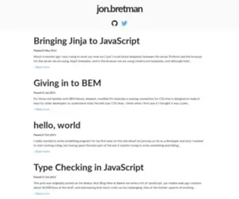 Jonbretman.co.uk(Jon Bretman) Screenshot