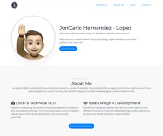 Joncarlohl.com(JonCarlo Hernandez) Screenshot