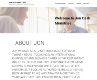 Joncashministries.com(Jon Cash Ministries) Screenshot