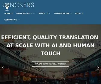Jonckers.com(Translation And Localization Services) Screenshot