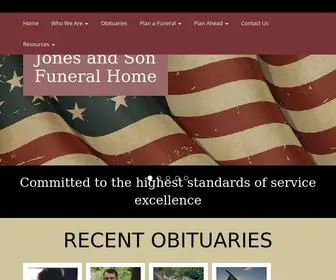 Jonesandsonfh.com(Jones & Son Funeral Home) Screenshot