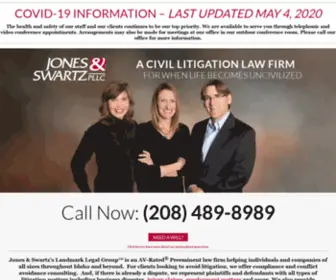 Jonesandswartzlaw.com(Jones & Swartz's Landmark Legal Group) Screenshot