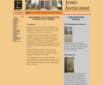 Jonesantikvariat.se(Böcker) Screenshot