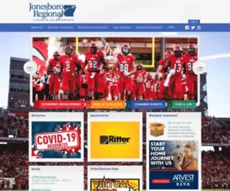 Jonesborochamber.com(Jonesboro Chamber of Commerce) Screenshot