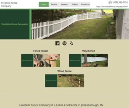 Jonesboroughfence.com(Excelsior fence company) Screenshot