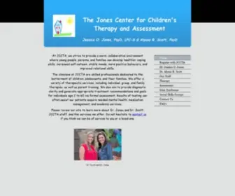 Jonesccta.com(The Jones Center for Children&#039;s Therapy and Assessment) Screenshot
