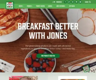 Jonesdairyfarm.com(Gluten-Free All-Natural Breakfast Sausage) Screenshot