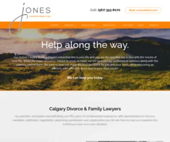 Jonesdivorcelaw.com(Divorce Mediation & Family Lawyer in Calgary) Screenshot