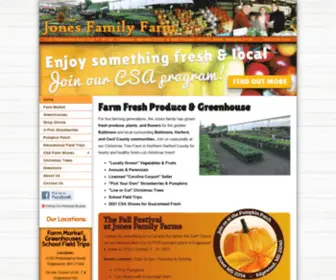 Jonesfamilyfarmmd.com(Jones Family Farm Markets) Screenshot