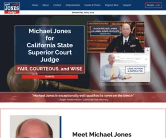 Jonesforjudge2022.com(Michael Jones) Screenshot