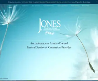 Jonesfuneralhomes.com(Jones Funeral Home & Cremation Service) Screenshot