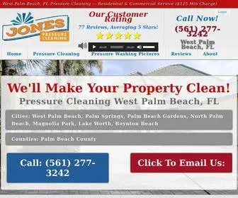 Jonespressurecleaning.com(Pressure Cleaning West Palm Beach) Screenshot