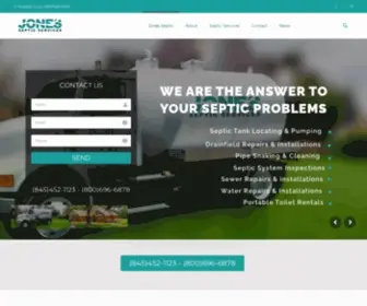 Jonesseptic.com(Septic Services) Screenshot