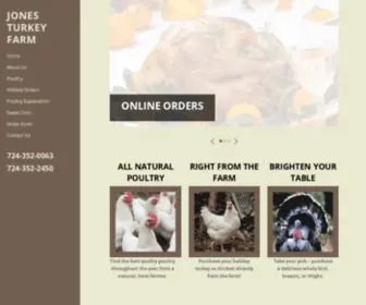 Jonesturkeyfarm.com(Just another WordPress site) Screenshot