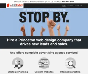 Jonevan.com(Princeton Web Design Company) Screenshot