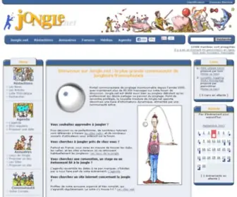 Jongle.net(Le Site de Jonglerie Le Plus Populaire du Net) Screenshot