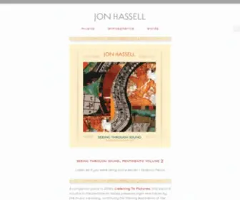 Jonhassell.com(Jon Hassell) Screenshot
