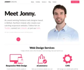 Jonnyjordan.com(Web Design Belfast) Screenshot