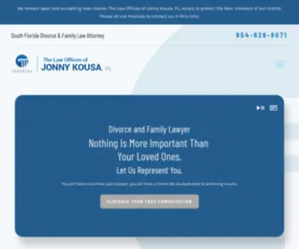 Jonnyklaw.com(Coconut Creek Divorce Attorney) Screenshot