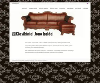 Jonobaldai.lt(Klasikiniai Jono baldai) Screenshot