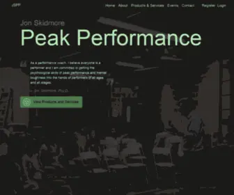 Jonskidmore.com(Peak Performance) Screenshot