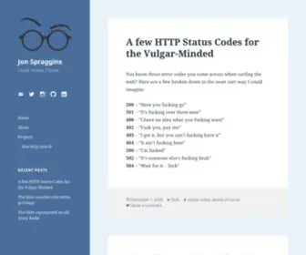Jonspraggins.com(I build) Screenshot