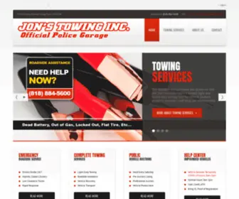 Jonstowinginc.com(Jon's Towing) Screenshot