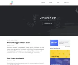Jonsuh.com(Jonathan Suh) Screenshot