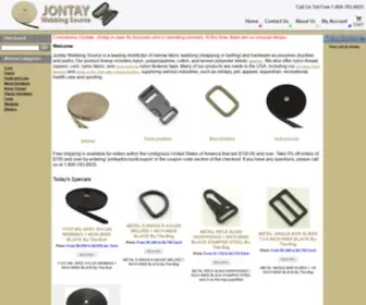 Jontay.com(Nylon, Cotton, Polypropylene, and Mil-Spec Webbing and Plastic and Metal Hardware) Screenshot