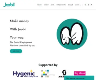 Joobii.com(On Demand Employment Platform) Screenshot