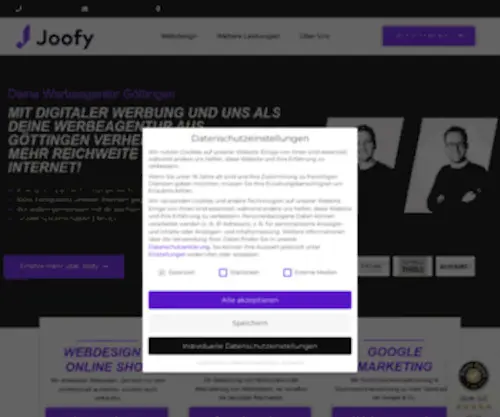 Joofy.de(Agentur für Göttingenerfolgsbasiert) Screenshot