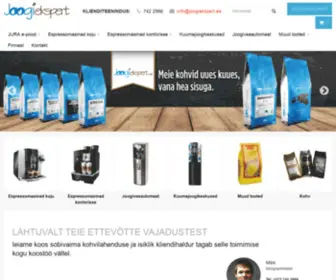 Joogiekspert.ee(JURA kohvimasinad) Screenshot