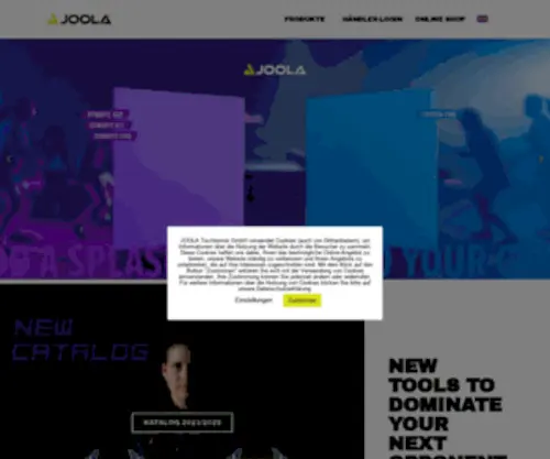 Joola.cz(JOOLA Tischtennis) Screenshot