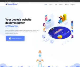 Joomboost.com(Free and Premium Joomla Extensions and Templates) Screenshot