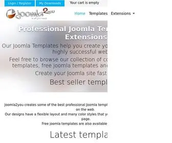 Joomla2You.com(Professional Joomla Templates and Joomla Extensions) Screenshot
