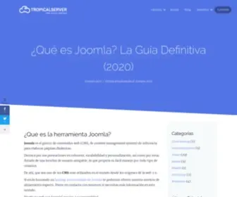 Joomlahispano.org(Te explicamos qué es Joomla) Screenshot