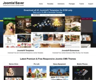 Joomlasaver.com(Free CMS Joomla 2.5) Screenshot